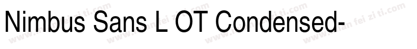 Nimbus Sans L OT Condensed字体转换